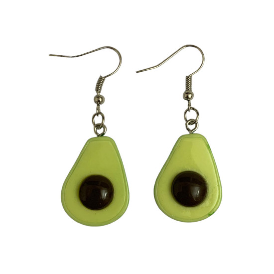 Avocado Shaped Hanging Earrings / Danglers, Casual Wear 