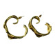 Contemporary Half Hoop Golden Classy Earrings 