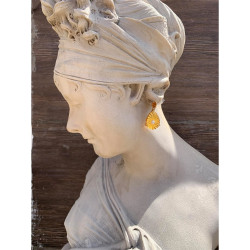 Radiant Blossoms - 995 Pure Silver Rhodium Plated Earrings, Statement Earrings For Women, Small Dangler Earrings