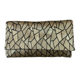 Bronze & Black Cloth Clutch For Weddings / Parties, Ethnic Bags/Potli Purse/Pouch For Women