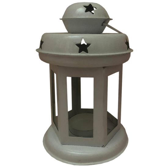 Star Lantern With Rectangular Glass For Christmas Home Decor