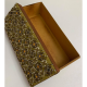 Golden Hand-Crafted Multi-purpose Storage / Decorative Box for Gifting  Size - L x W x H - 12 x 4.5 x 3 inches