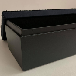 Black Hand-Crafted Multi-purpose Storage / Decorative Box for Gifting , Size - L x W x H - 13 x 6 x 4 Inches